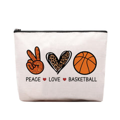 CEASQVAA basketball gifts cosmetic bag with sporty style for gym bag organization