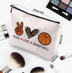 CEASQVAA canvas makeup pouch 10x7 inches ideal for cosmetics and small accessories