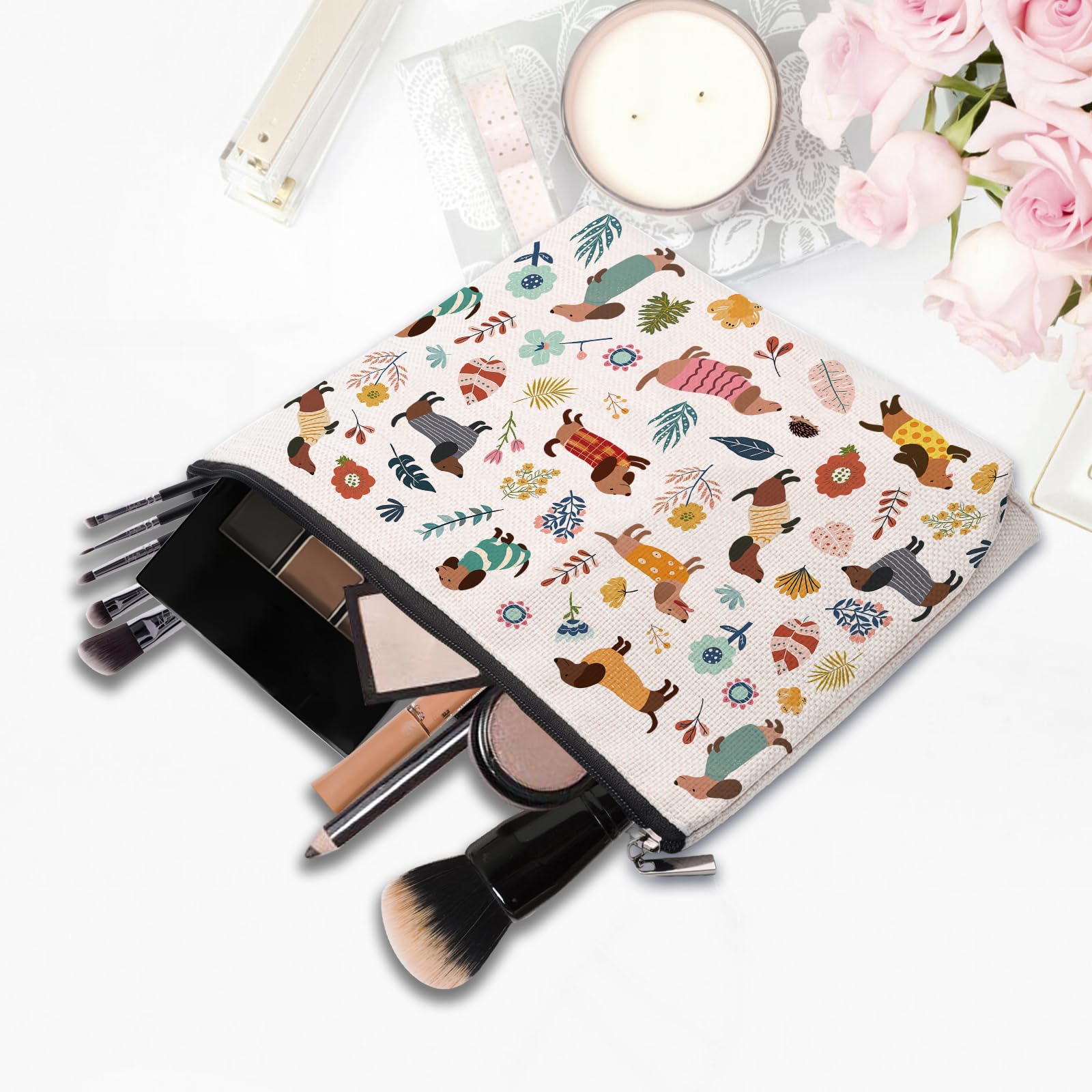CEASQVAA Dachshund Gifts Makeup Bag gift-ready packaging for surprise presents