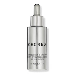 Cécred Restoring Hair & Edge Drops bottle pour shows fast-absorbing scalp care for daily use