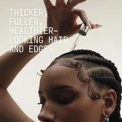 Cécred Restoring Hair & Edge Drops hairline density demonstrates fuller-looking edges over time