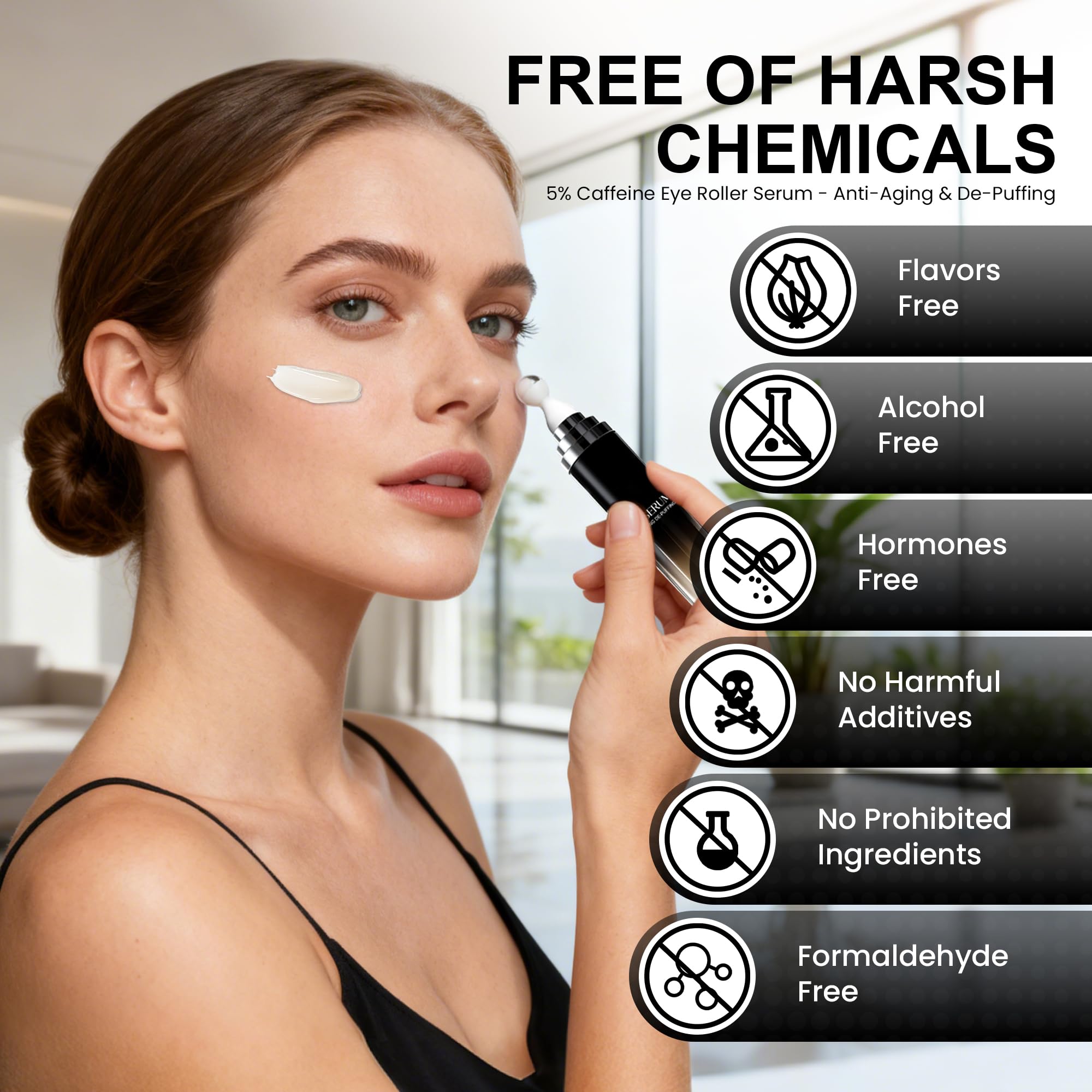 CeeHnsd Eye Cream with caffeine and retinol for a refreshed look.