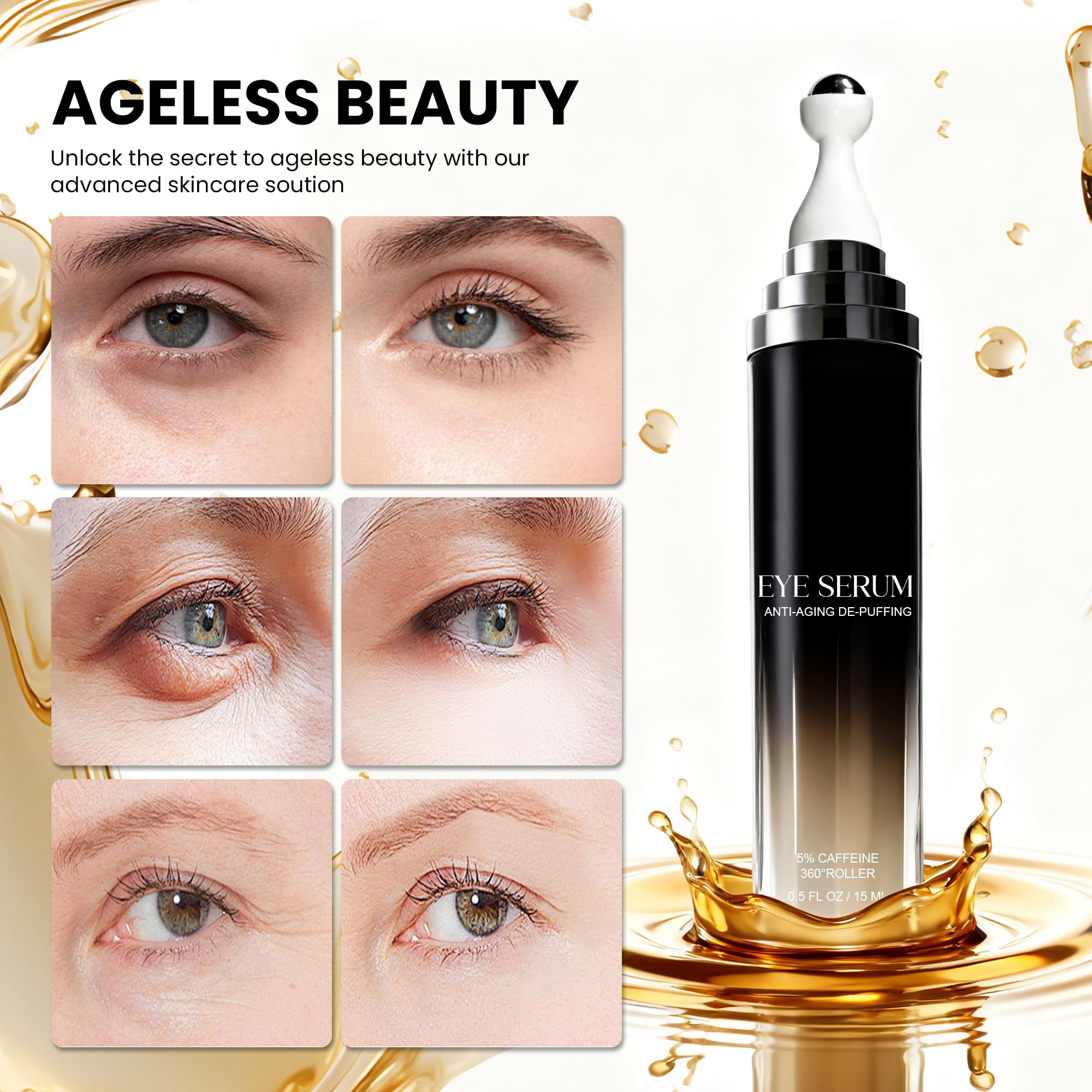 CeeHnsd Eye Cream with green tea antioxidants for daytime brightness.