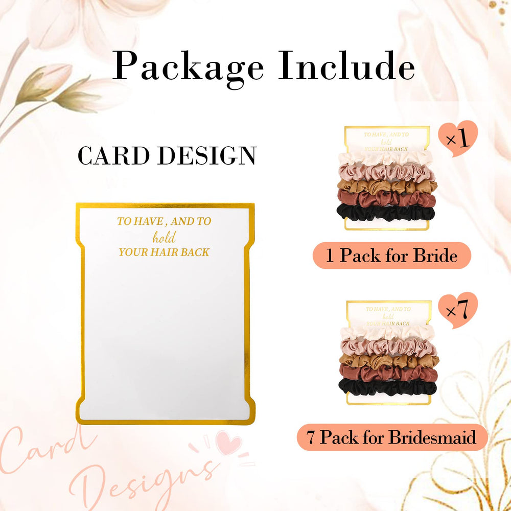 CEELGON Rose Gold satin scrunchies for party-ready updos