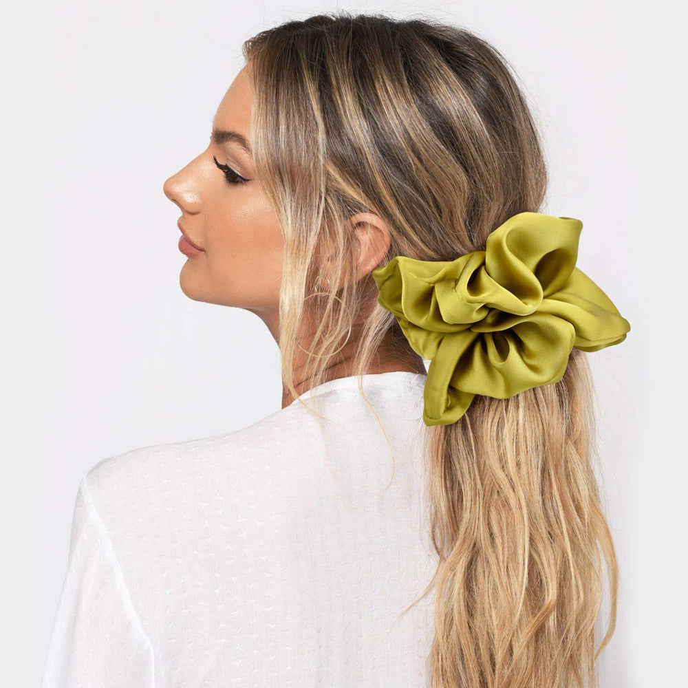 CEELGON silk scrunchies color-collection display offers six outfit-ready hues