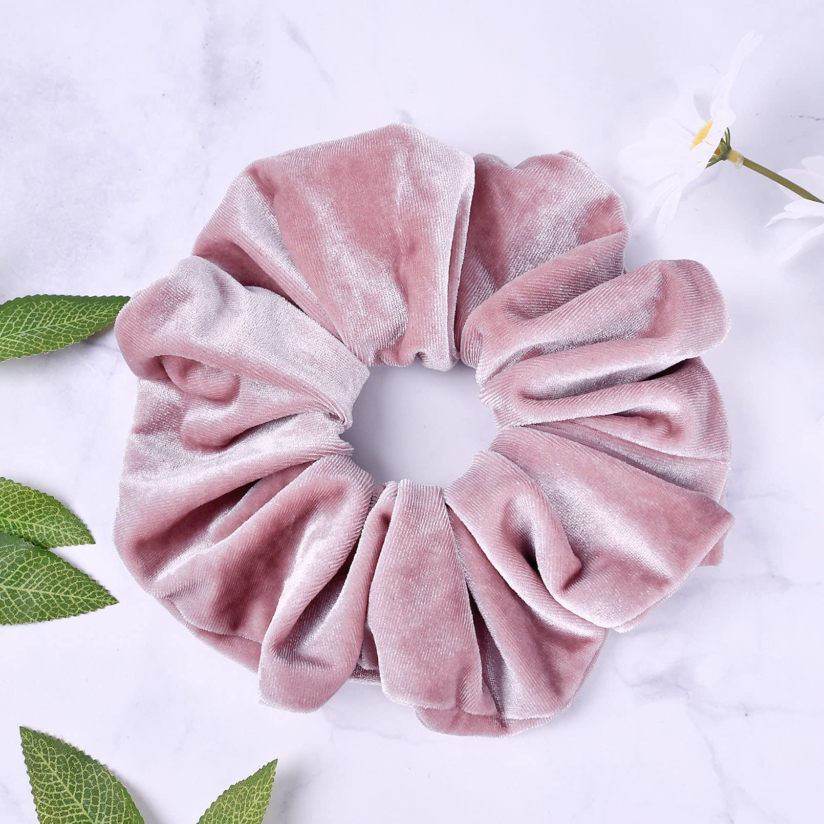 CEELGON large velvet scrunchies during workouts with durable stretch.
