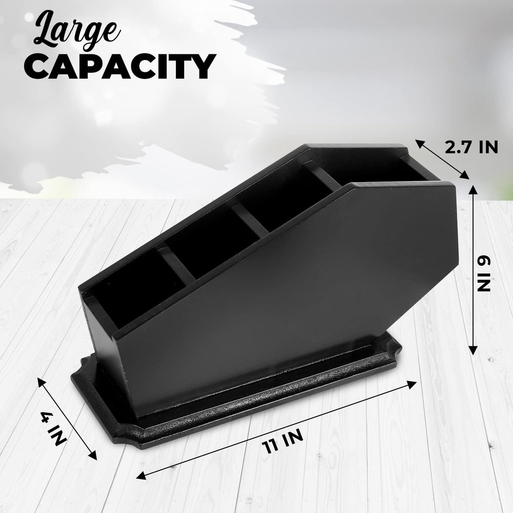 cefreco gothic wooden vanity storage adds stylish organization to bathroom or desk