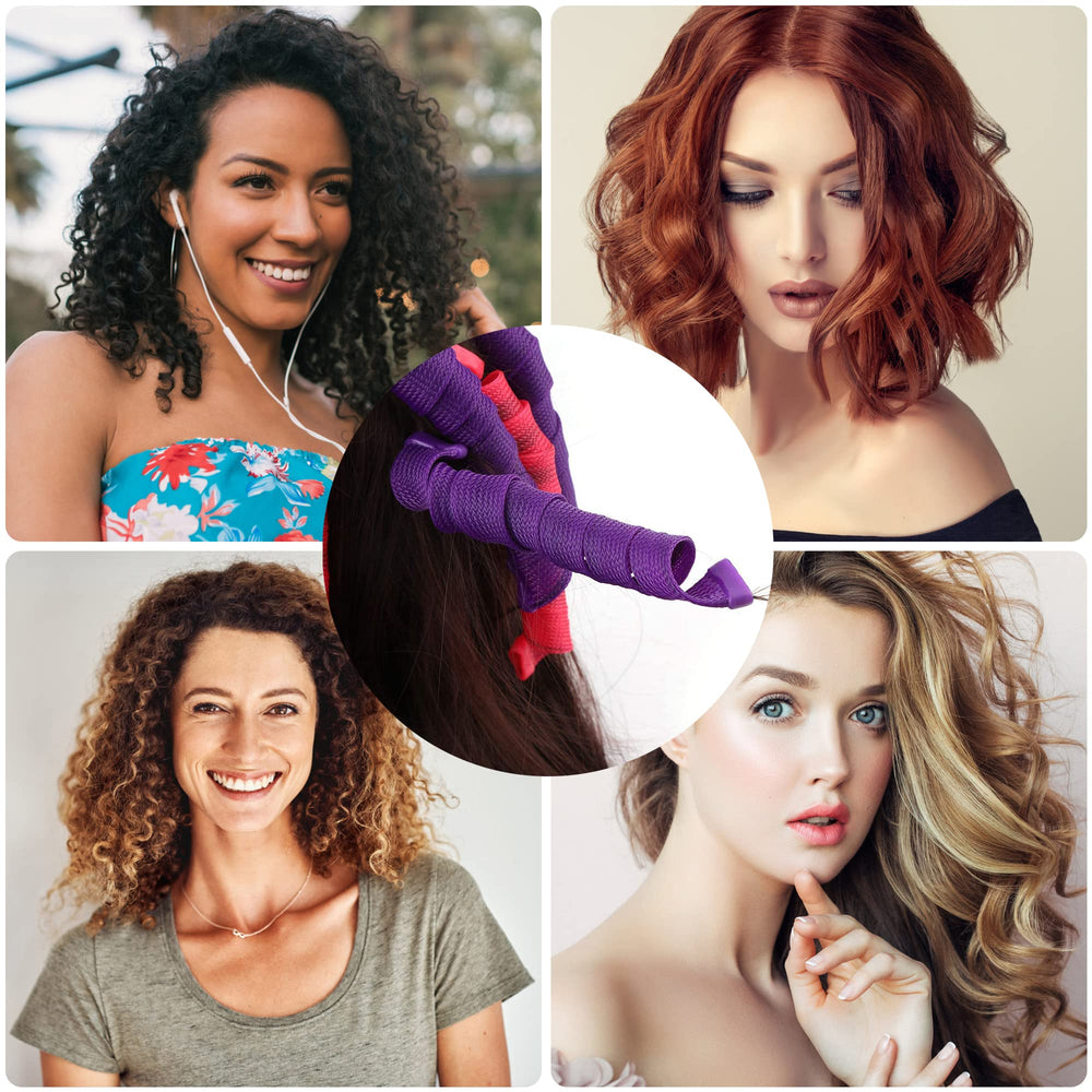 CEKEME 55cm rollers shown for long-hair curl versatility
