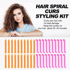 CEKEME long hair 22in curlers in use for natural waves.