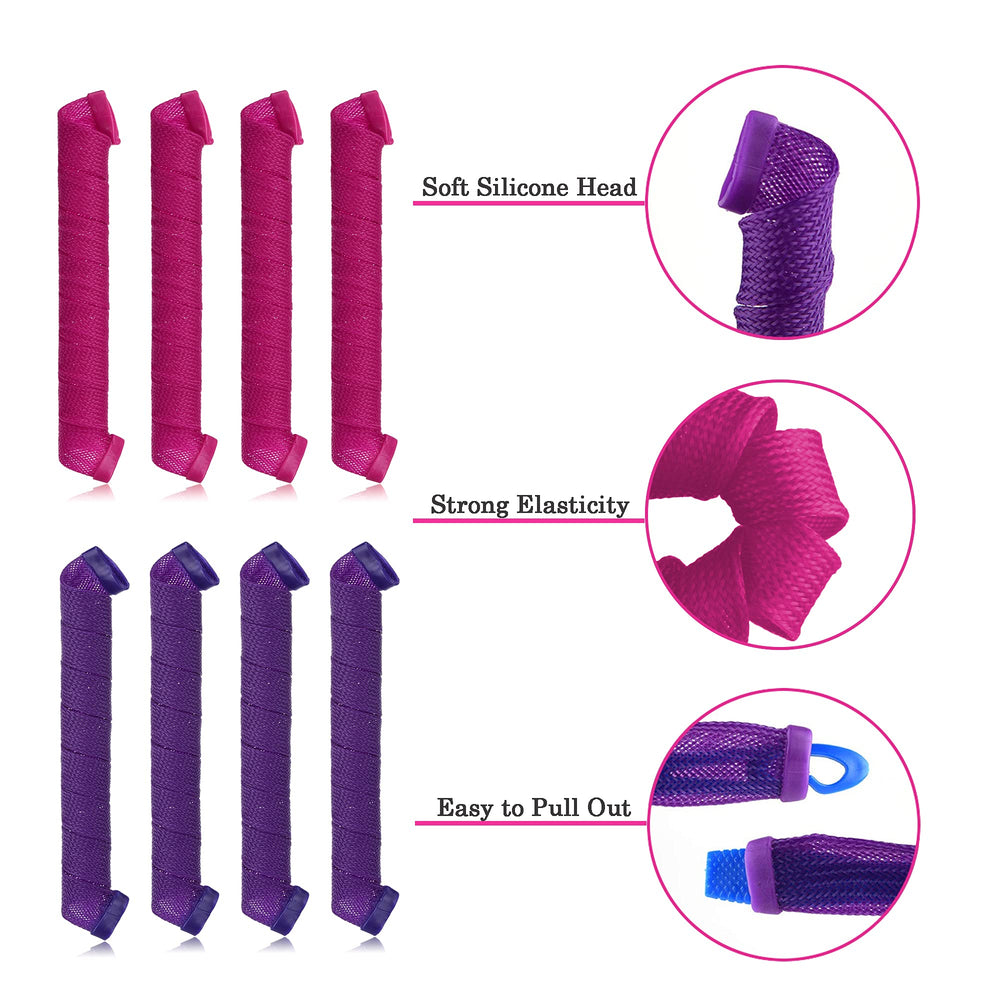 CEKEME long-hair curls achieved with heatless method