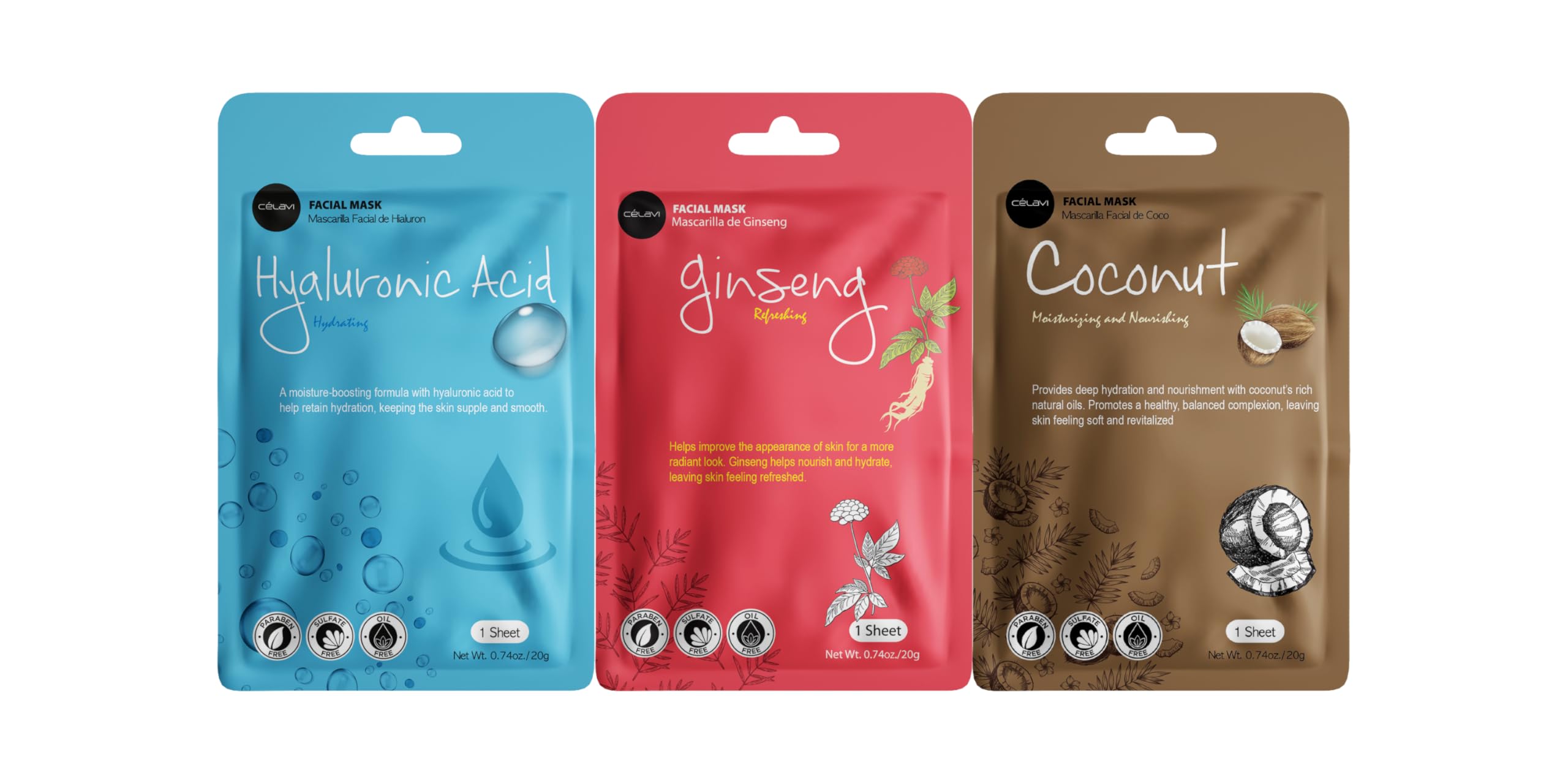 Celavi collagen face sheet mask 12-sheets pack presents versatile skincare options
