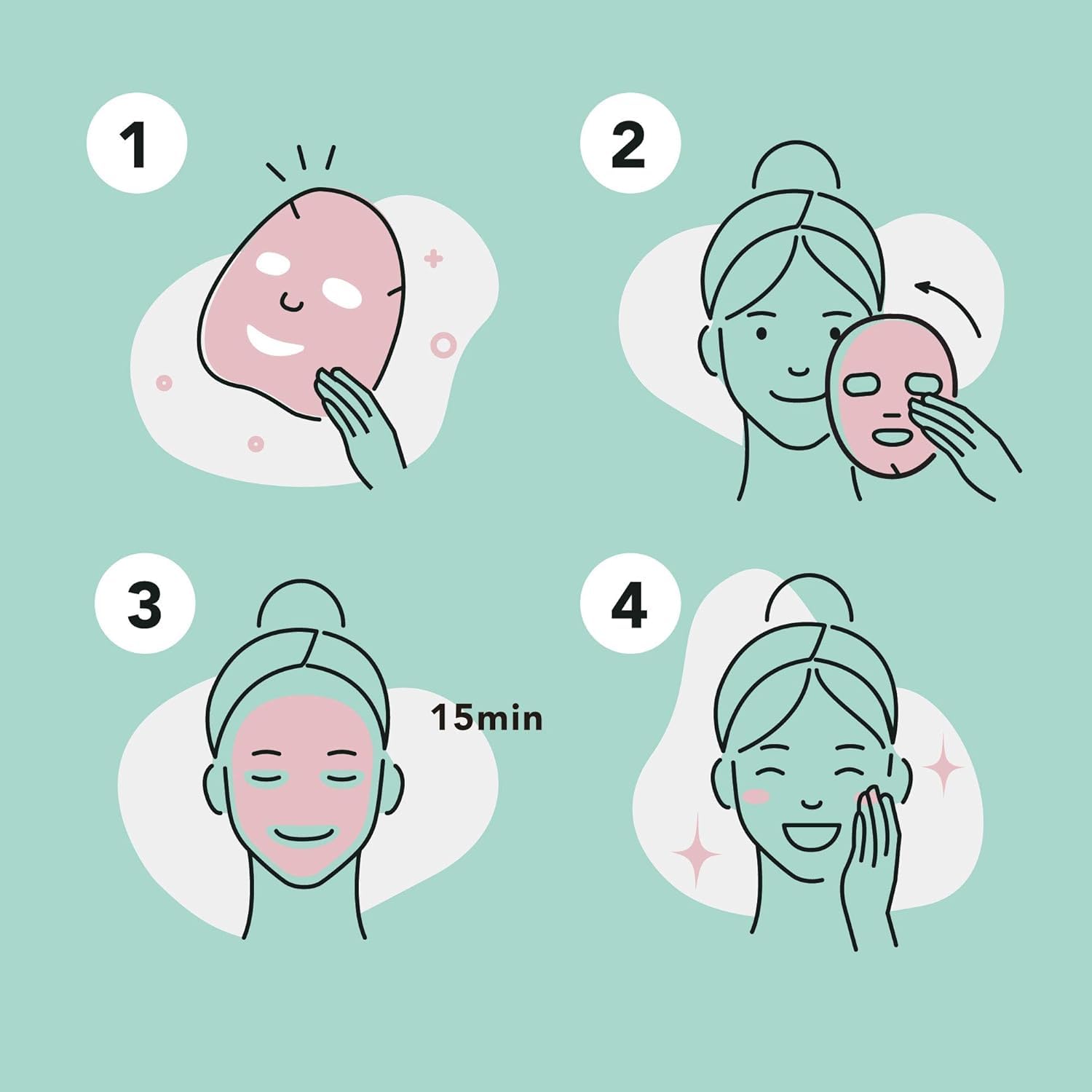 Celavi Essence application scene suggests a quick at-home spa moment.