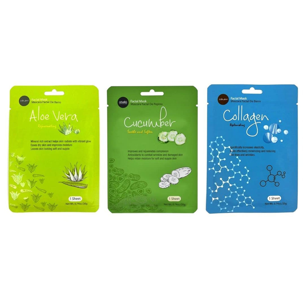 Celavi Essence Face Mask Cucumber ingredient cools and tones for daily refresh