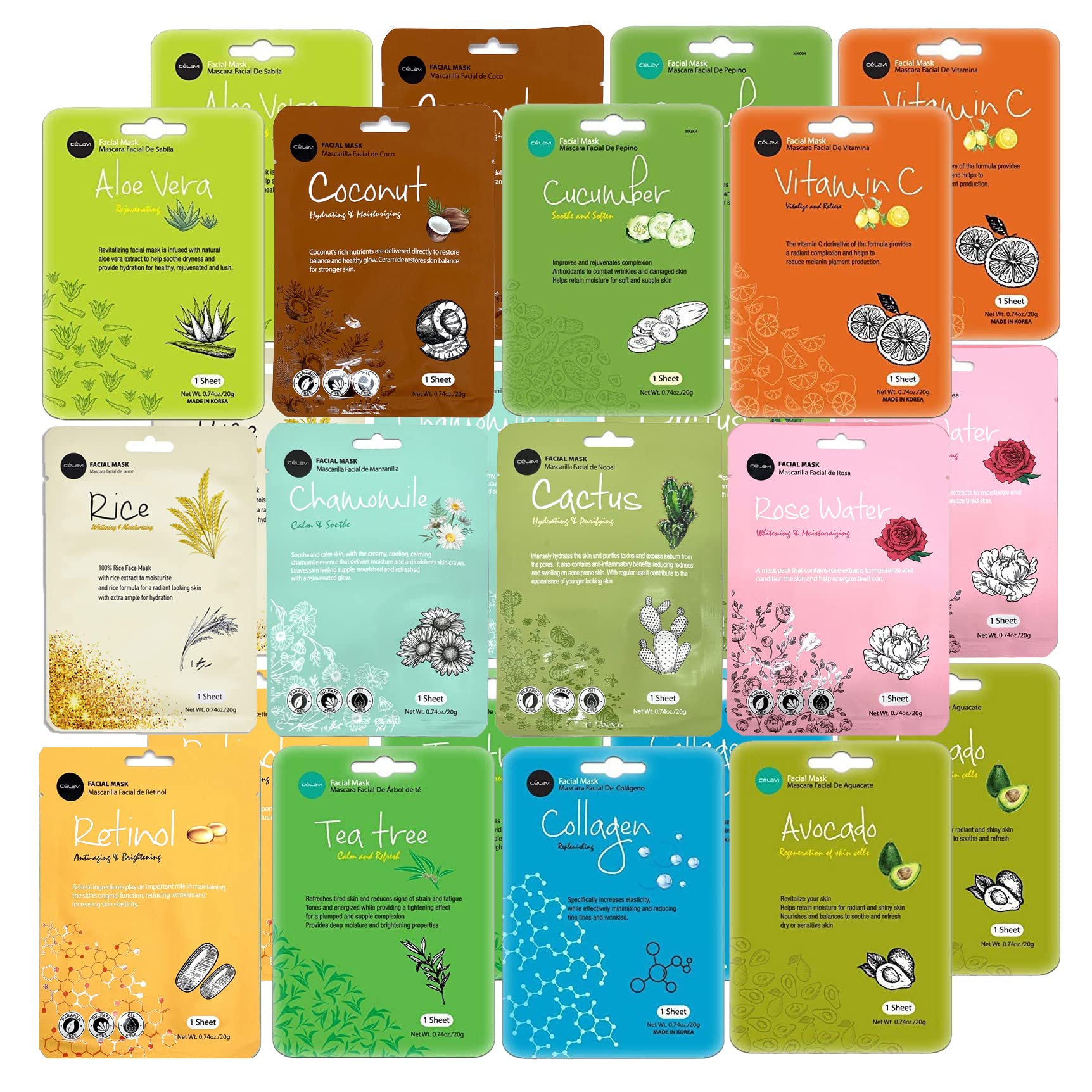 Celavi Essence Mask Avocado offers hydration for a nourished, radiant look.