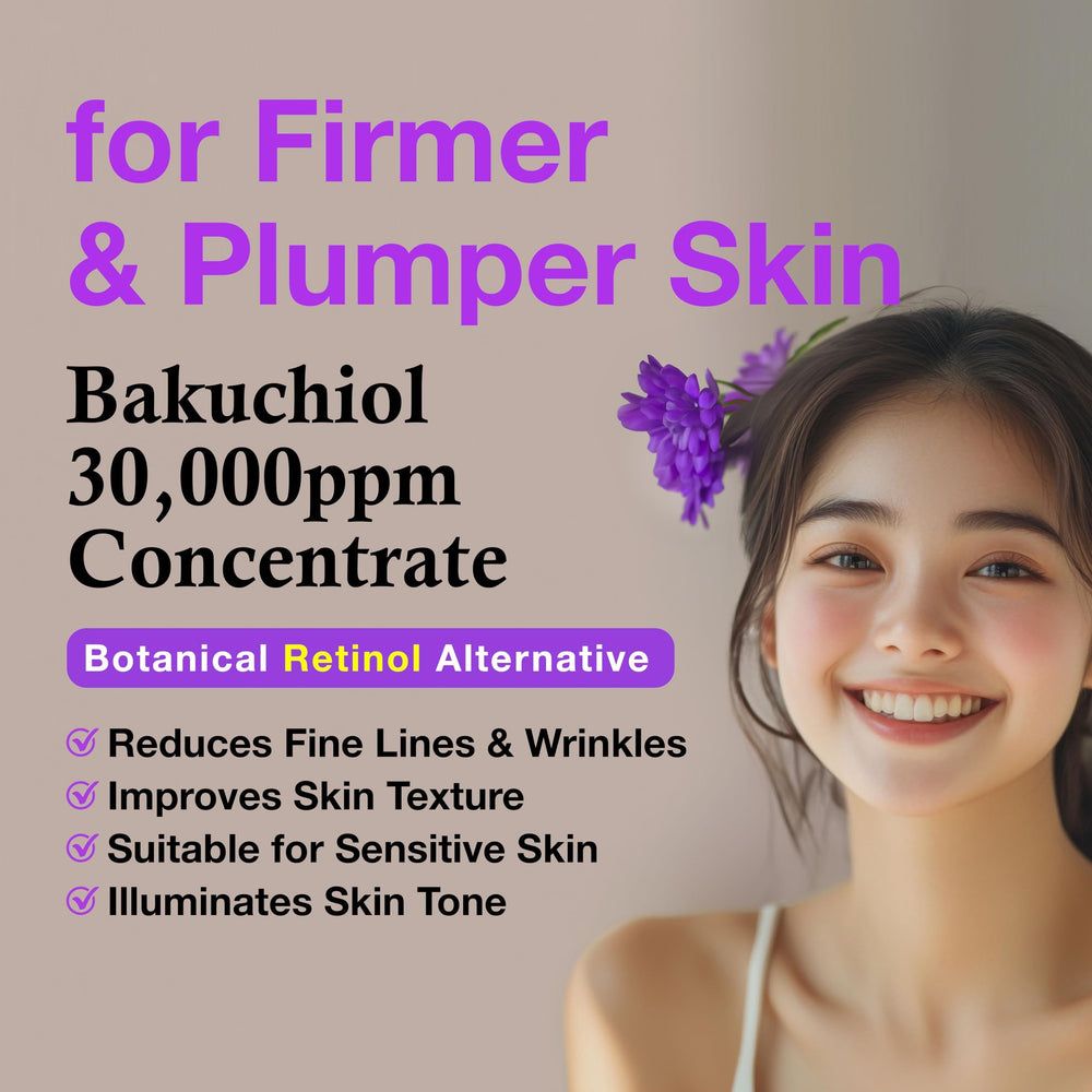 CELDYQUE Bakuchiol Serum texture close-up showing smooth, hydrated skin prep