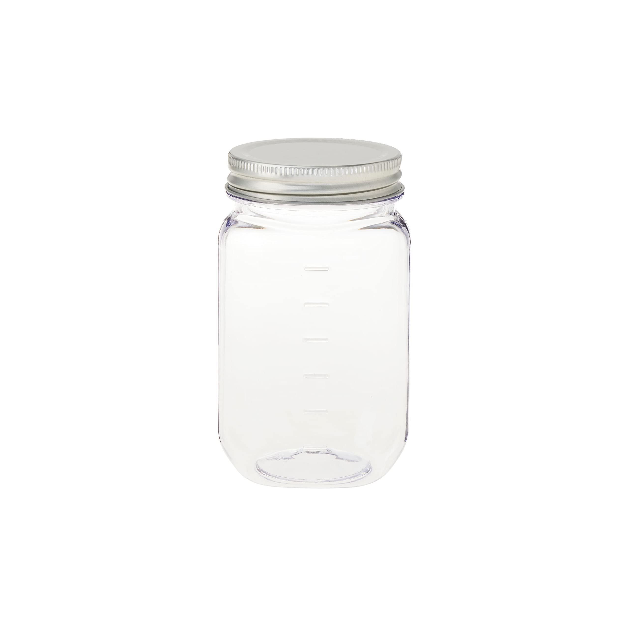 Celebrate It Michaels 16oz plastic Mason jar on a desk for pens and small accessories