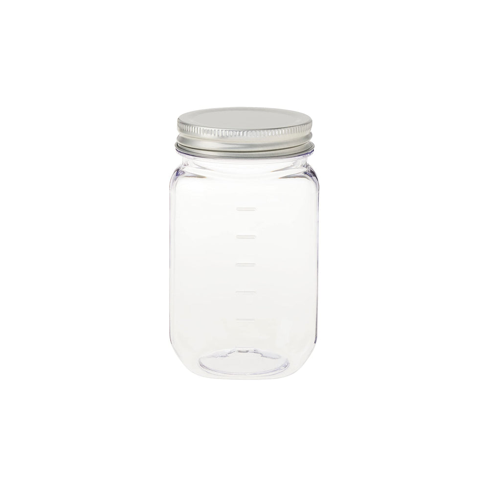 Celebrate It Michaels 16oz plastic Mason jar on a desk for pens and small accessories