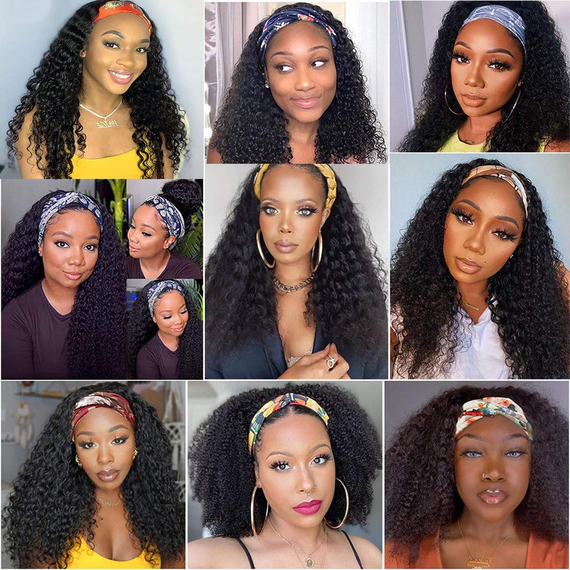 Celiarita headband wig no lace front design easy wear