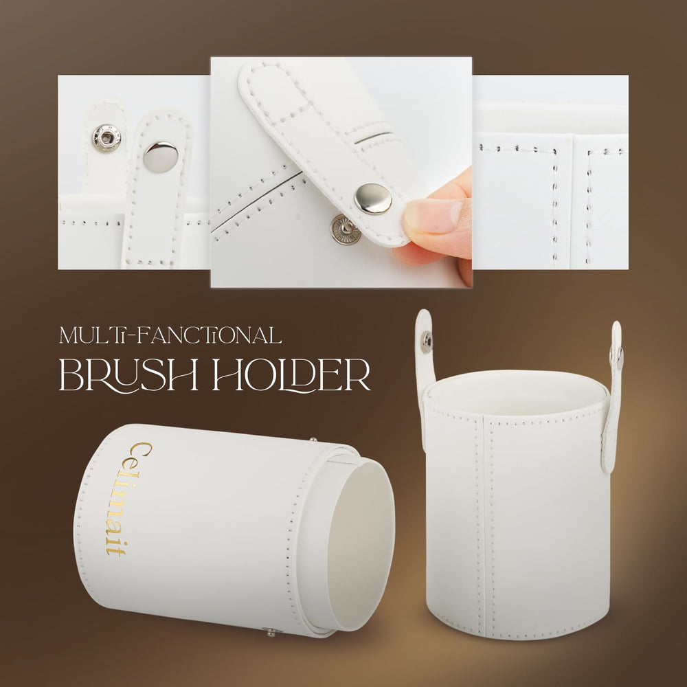 CELIMAIT ergonomic wooden-handled brushes offer comfortable, precise application