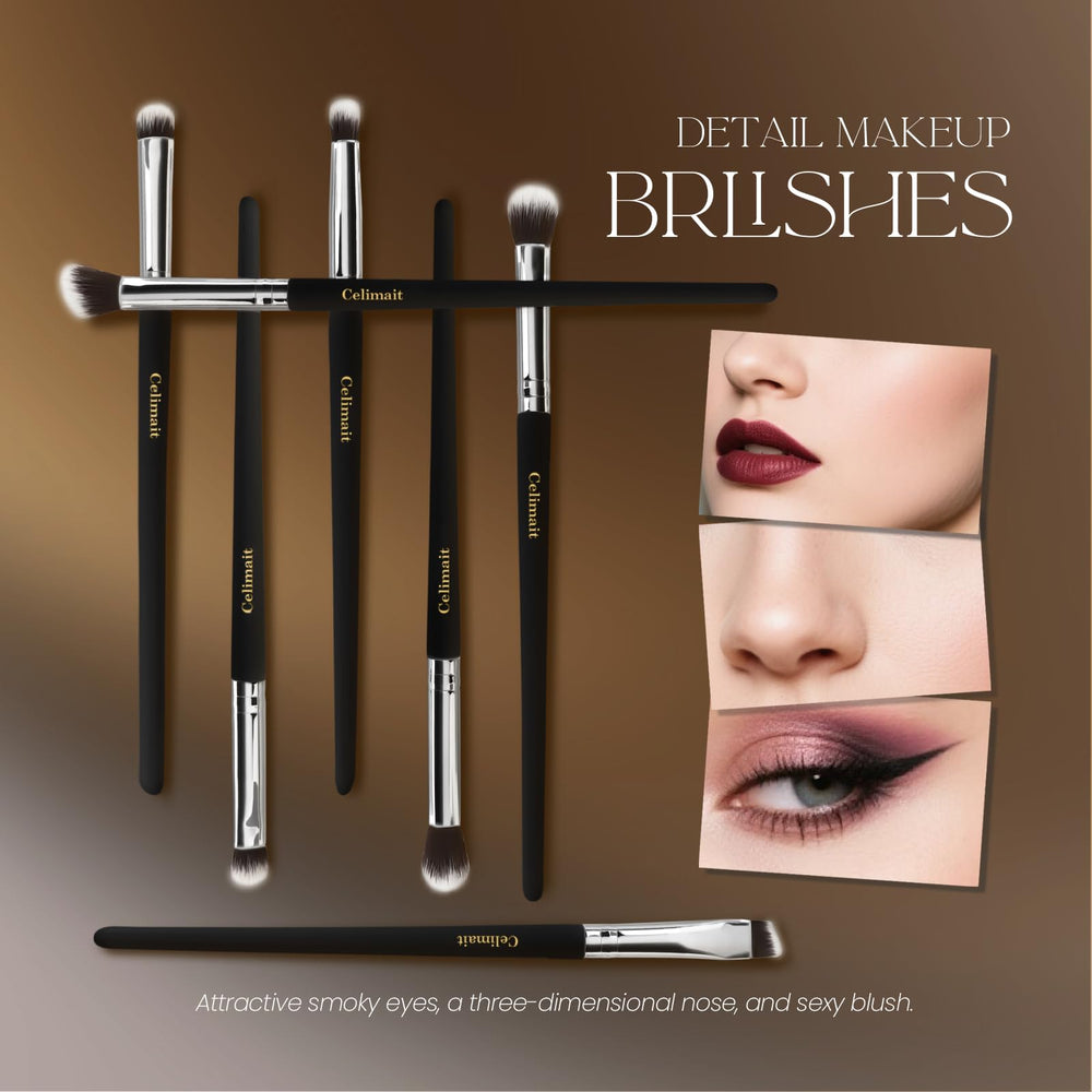CELIMAIT makeup brush case keeps brushes clean and organized for on-the-go touch-ups