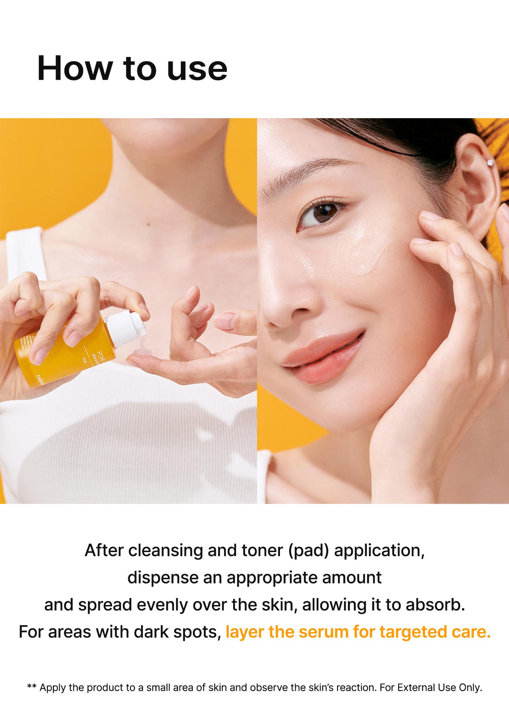 Celimax Allantoin soothing and calming support for reactive skin.