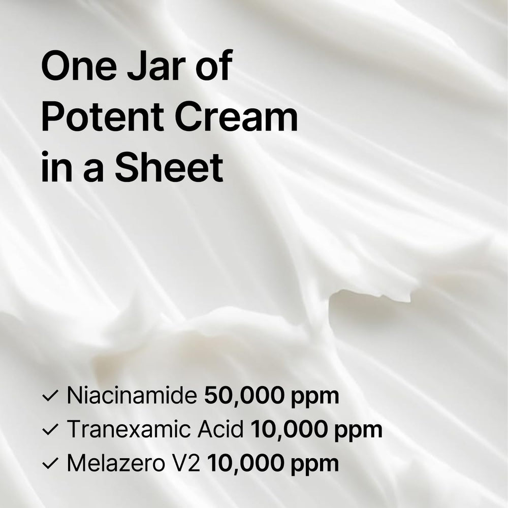 Celimax cream-infused sheet delivers quick absorption and lasting hydration.