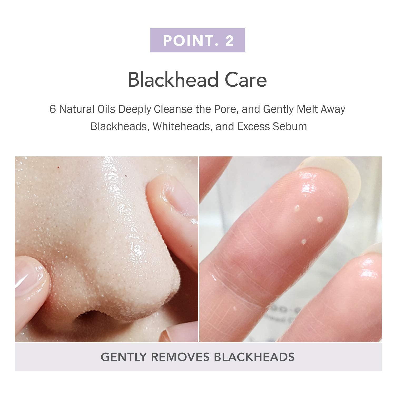 Celimax Derma Nature Fresh Blackhead pores-clearing closeup demonstrates cleansing action.