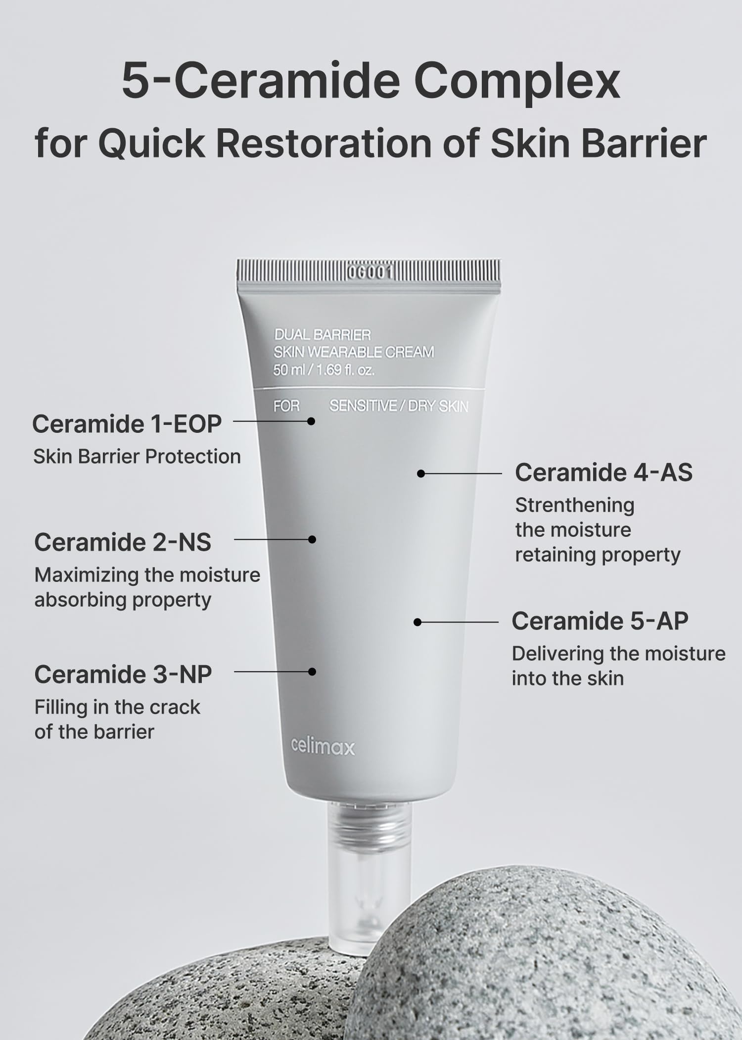 Celimax Dual Barrier Cream nighttime use scene for overnight barrier support.