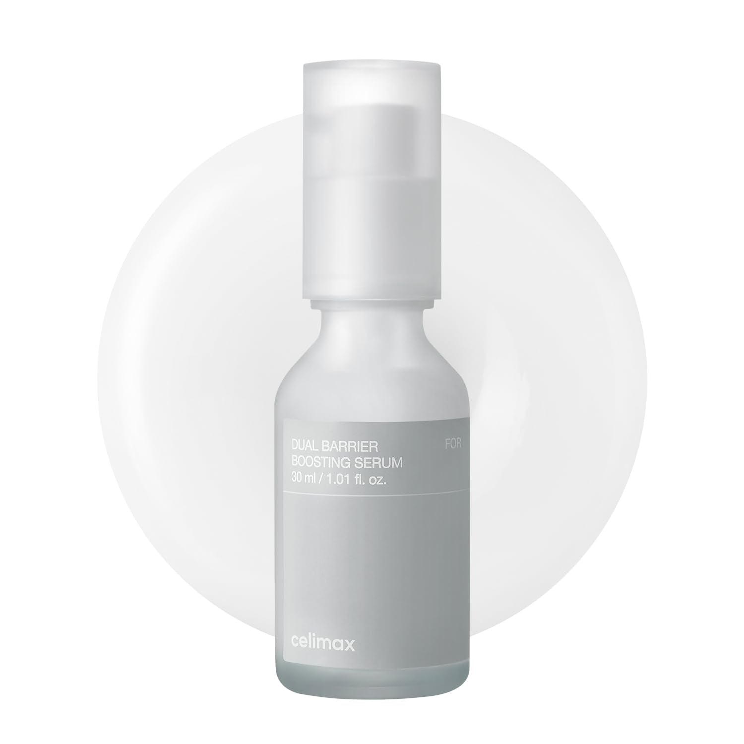 celimax dual barrier serum bottle front, soothing hydration for sensitive skin