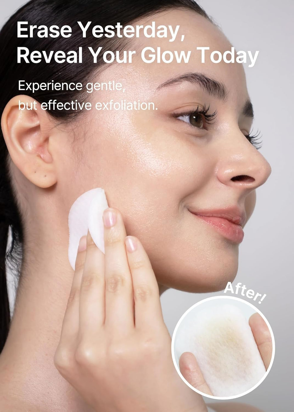 Celimax Ji.Woo.Gae Heartleaf BHA pad applying on cheek for clarity