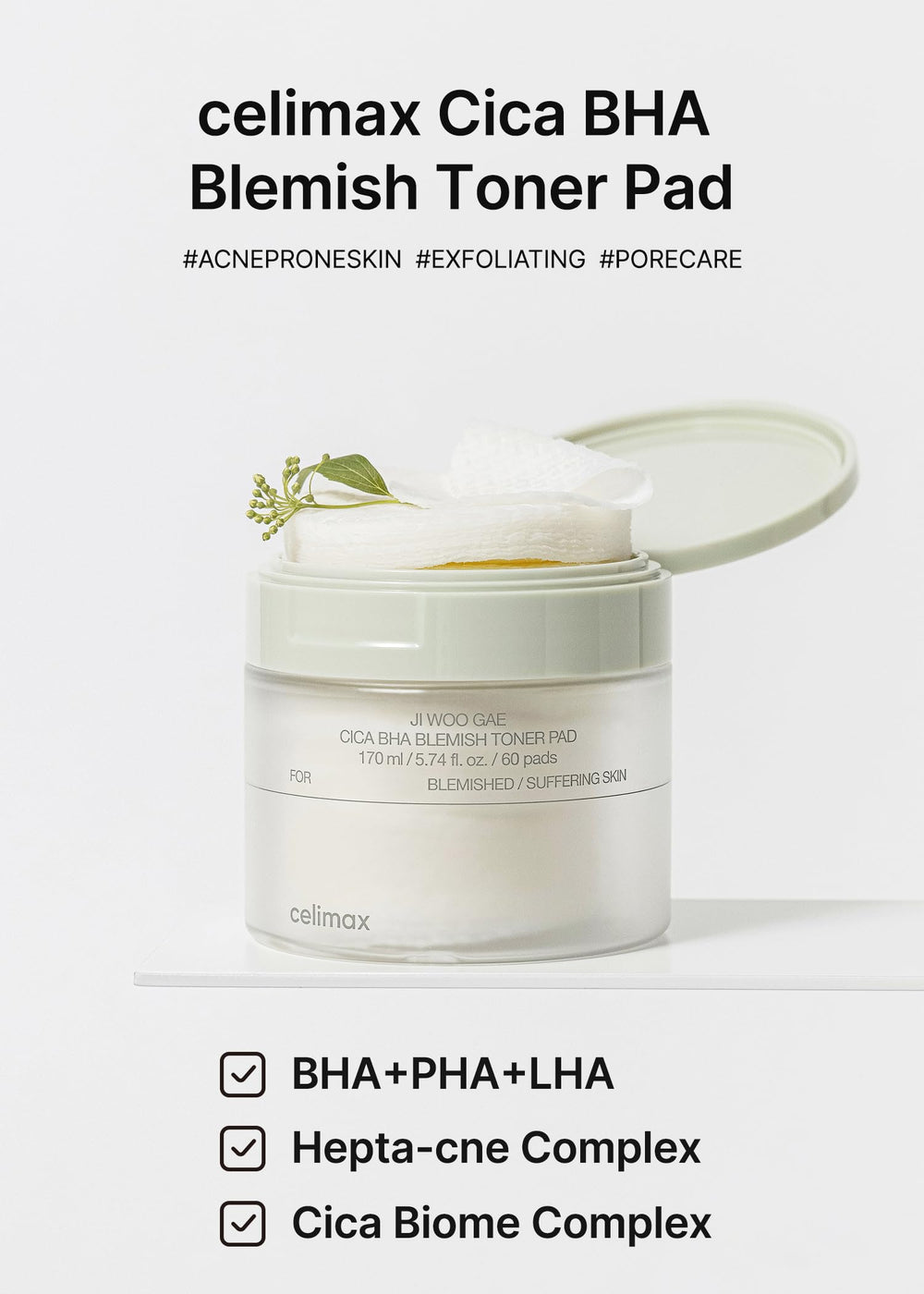 Celimax Ji.Woo.Gae packaging front for premium skincare ritual.