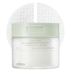 Celimax Ji.Woo.Gae toner pad pack shot showing gentle exfoliation and hydration.