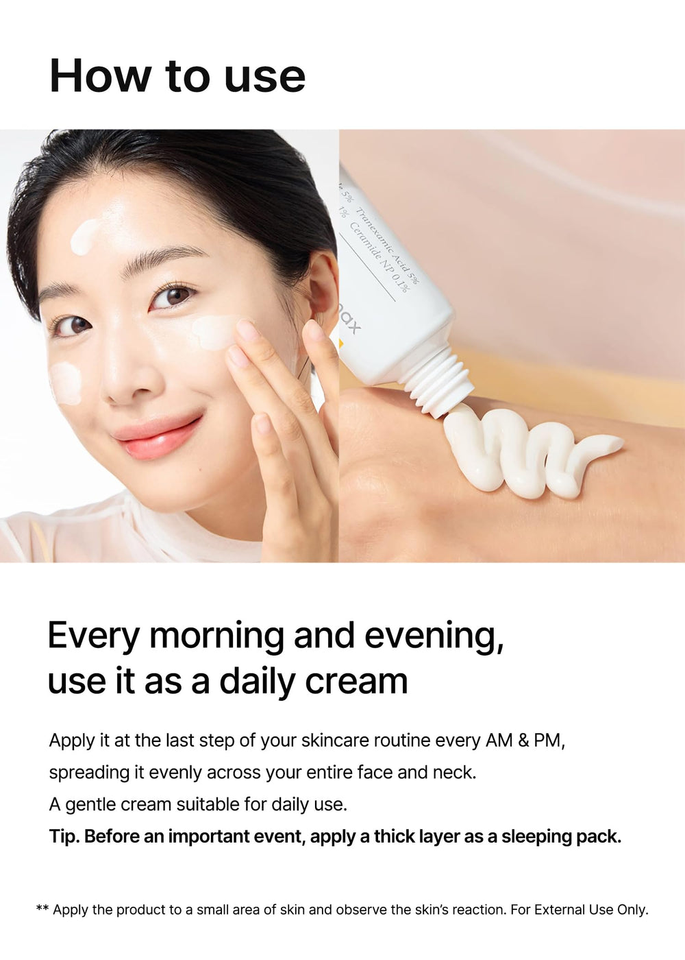 Celimax close-up shows moisturizing texture ready for quick absorption.