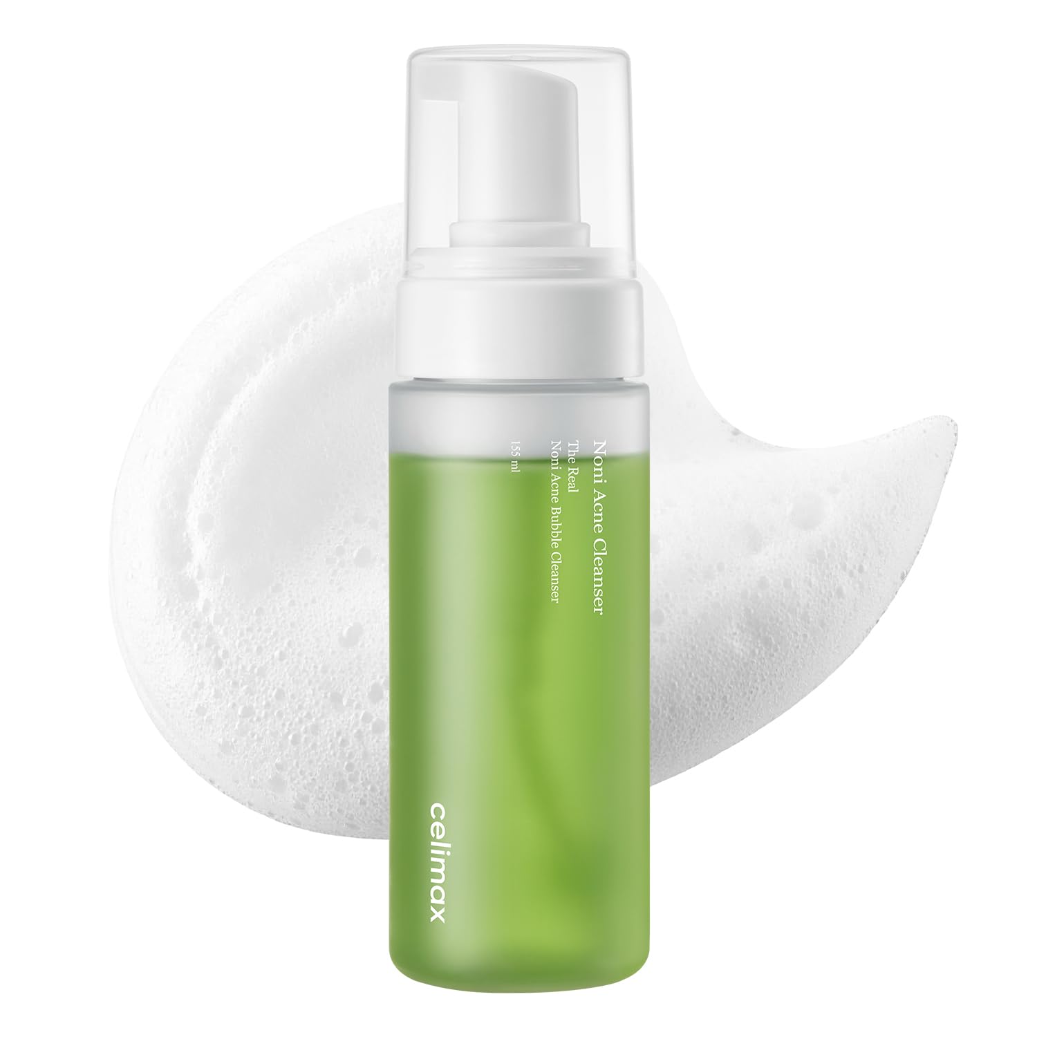 Celimax Noni Bubble Cleanser packaging shows clean design for gentle cleansing.