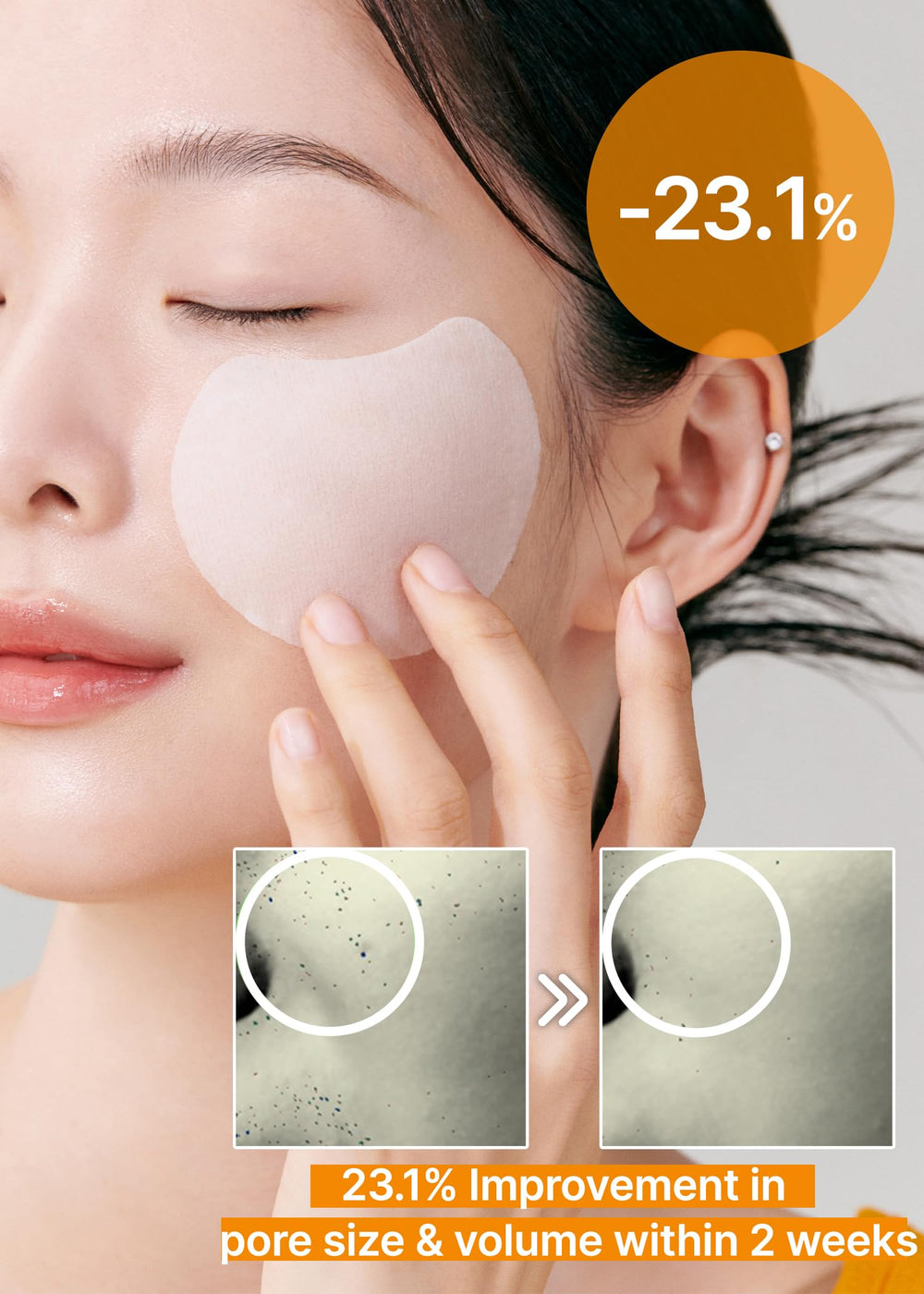 Celimax PorePlus pads hyaluronic acid detail highlighting hydrating comfort