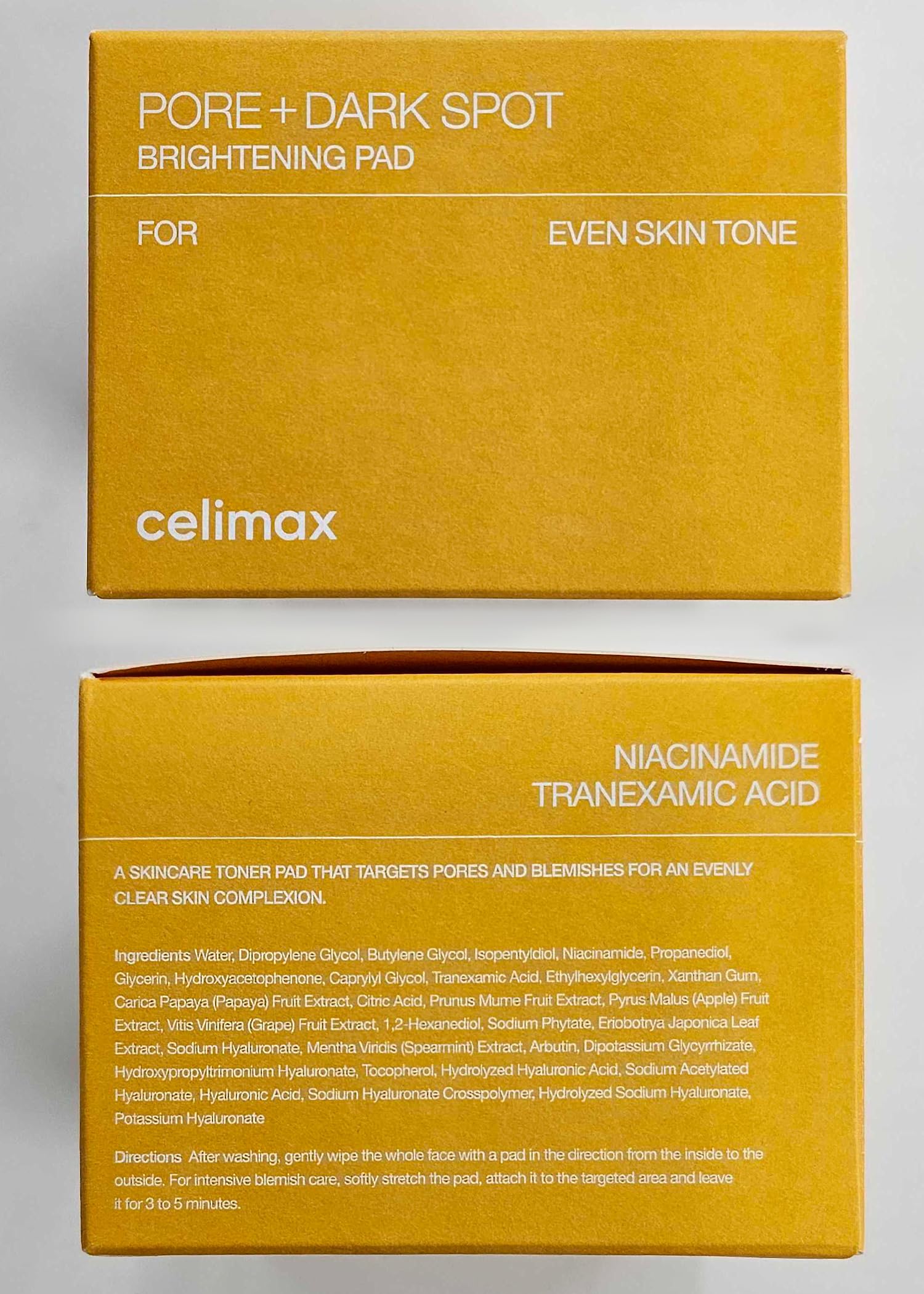Celimax PorePlus pads sensitive skin usage demonstrating gentle daily care