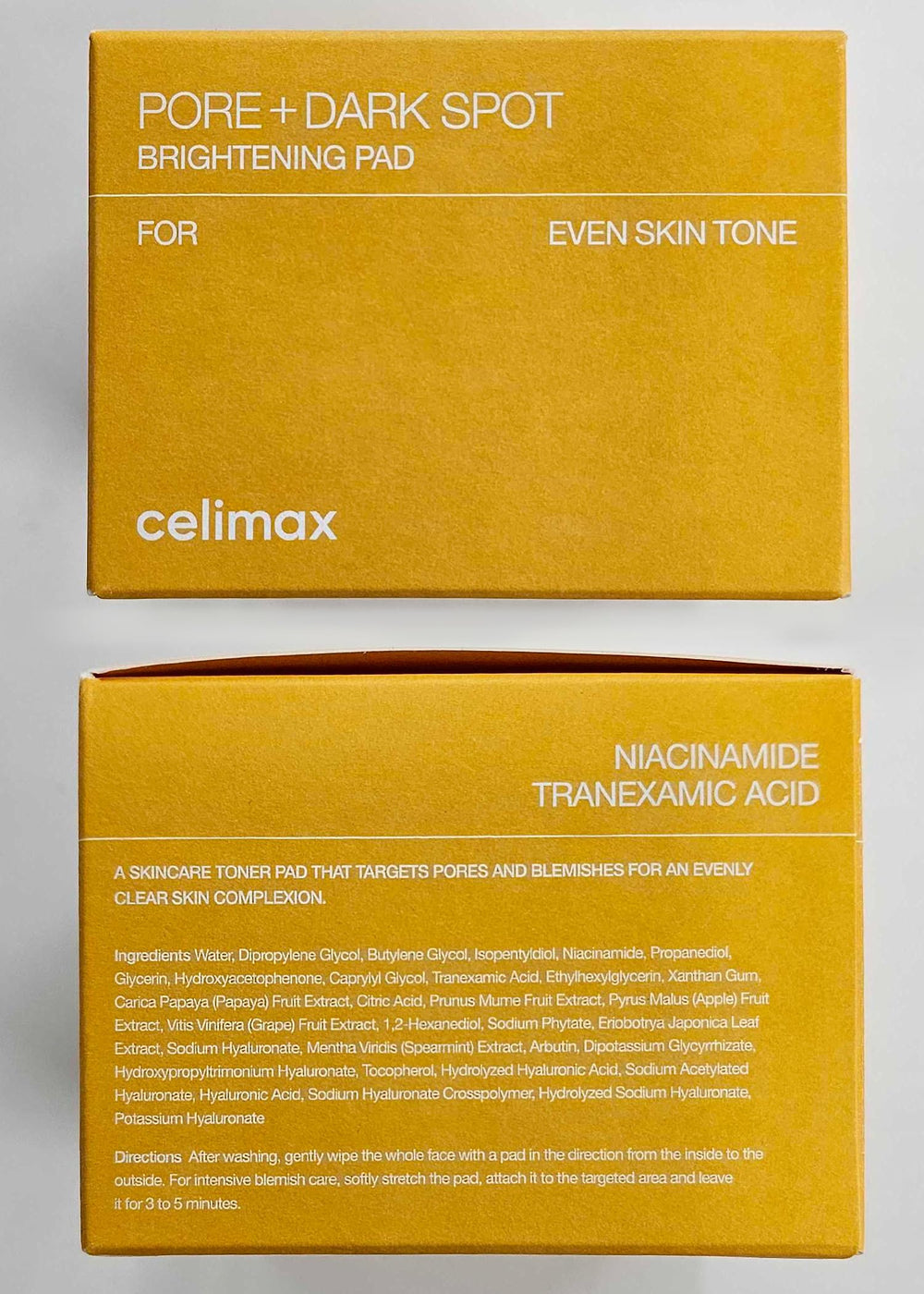 Celimax PorePlus pads sensitive skin usage demonstrating gentle daily care