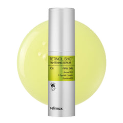 Celimax Vita A Retinol Shot bottle for streamlined night routine and pore refinement.