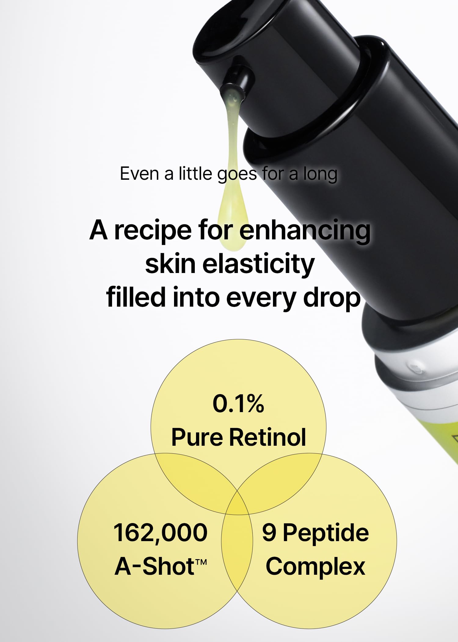Celimax Vita A Retinol Shot micro-particles close-up hints at deep pore penetration.