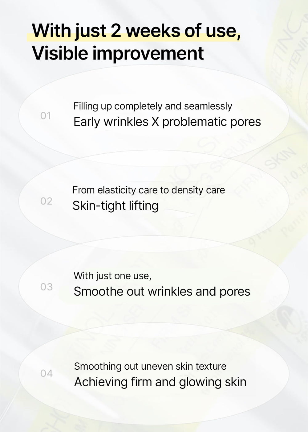 Celimax Vita A Retinol Shot night-routine scene conveys overnight rejuvenation ritual.