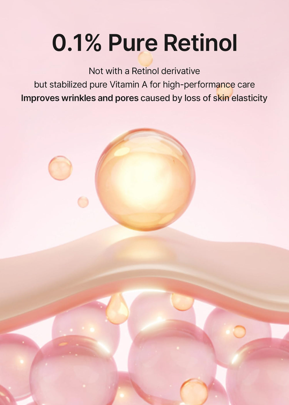 Celimax Vita A Retinol Shot serum on hand demonstrates quick absorption and smoothing potential.