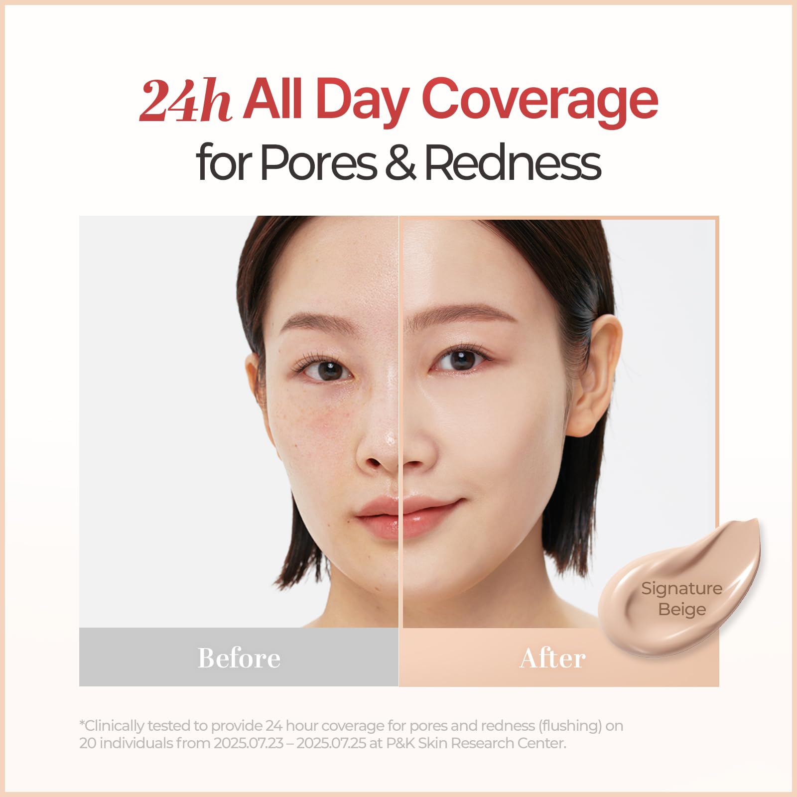 Cell Fusion C Skin Blemish Balm No.19 Light 24h coverage demonstrated