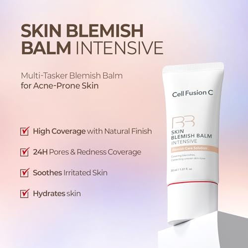 Cell Fusion C Skin Blemish Balm No.19 swatches reveal even coverage for a natural-looking finish.