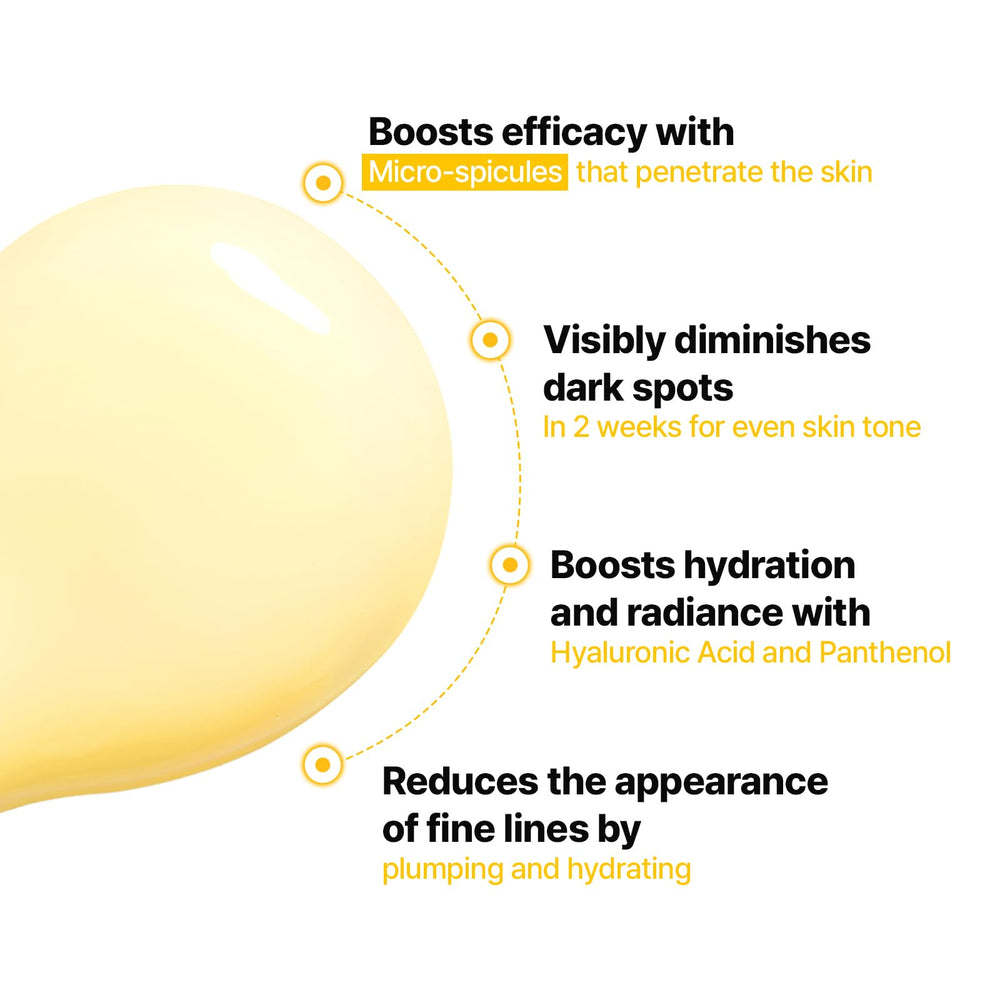 Cell Fusion C Toning C Vita Shot Ampoule label closeup highlights brightening claims.
