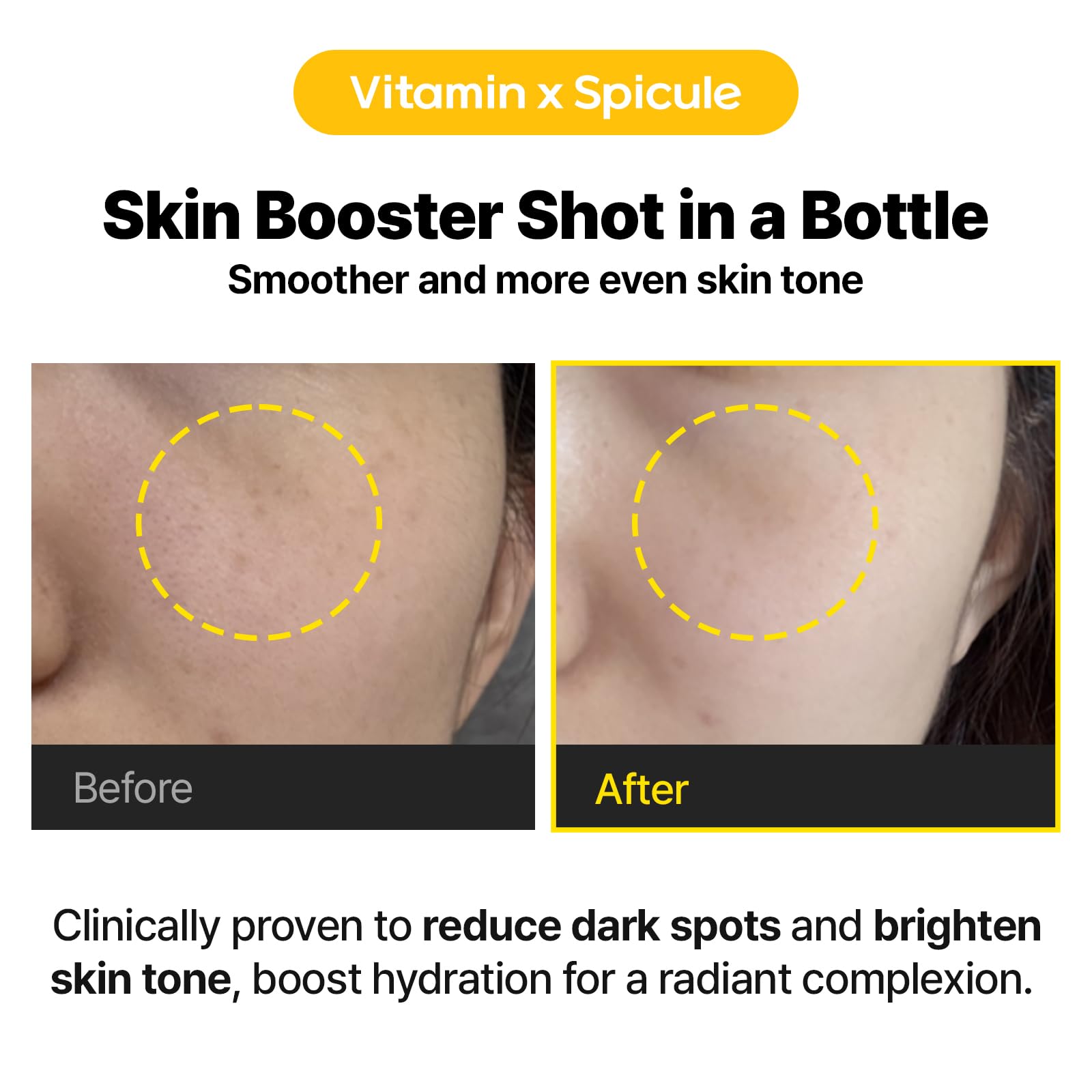 Cell Fusion C Toning C Vita Shot Ampoule on skin demonstrates a hydrating, quick-absorption feel.