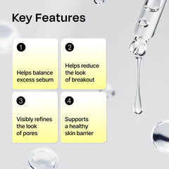 Celladix Sebum Rebalancing Rx 131 Ampoule texture swatch reveals non-sticky hydration.