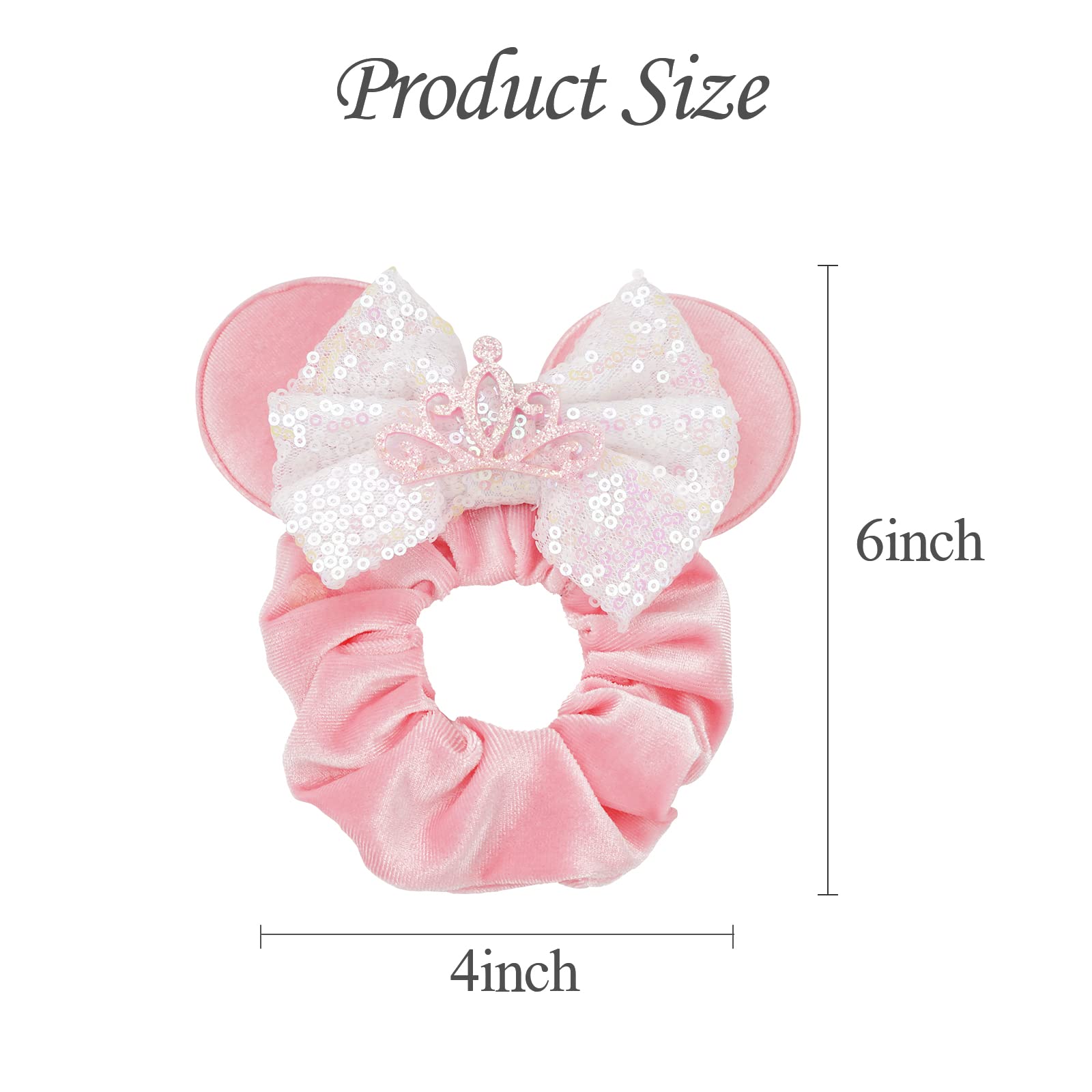 CellElection black style velvet sequin bow scrunchie offers chic everyday wear.