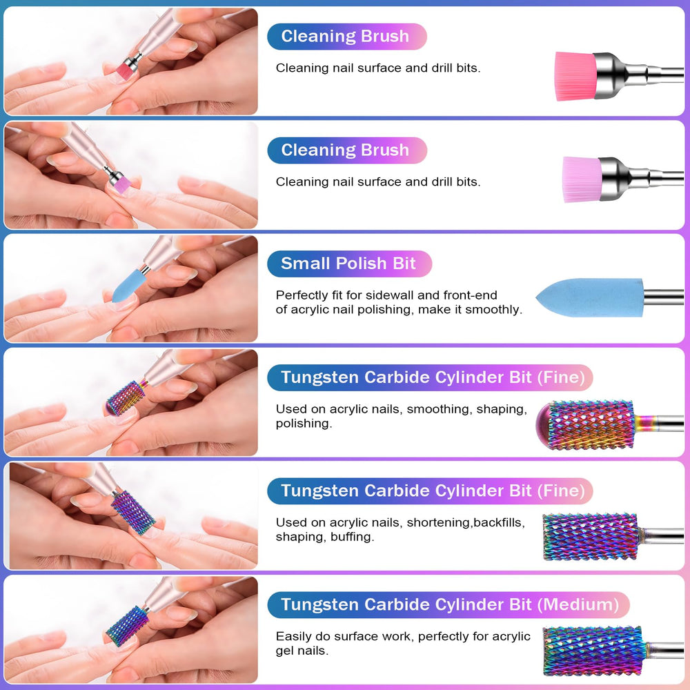 Cellentool tungsten carbide bits for fast acrylic removal and surface smoothing