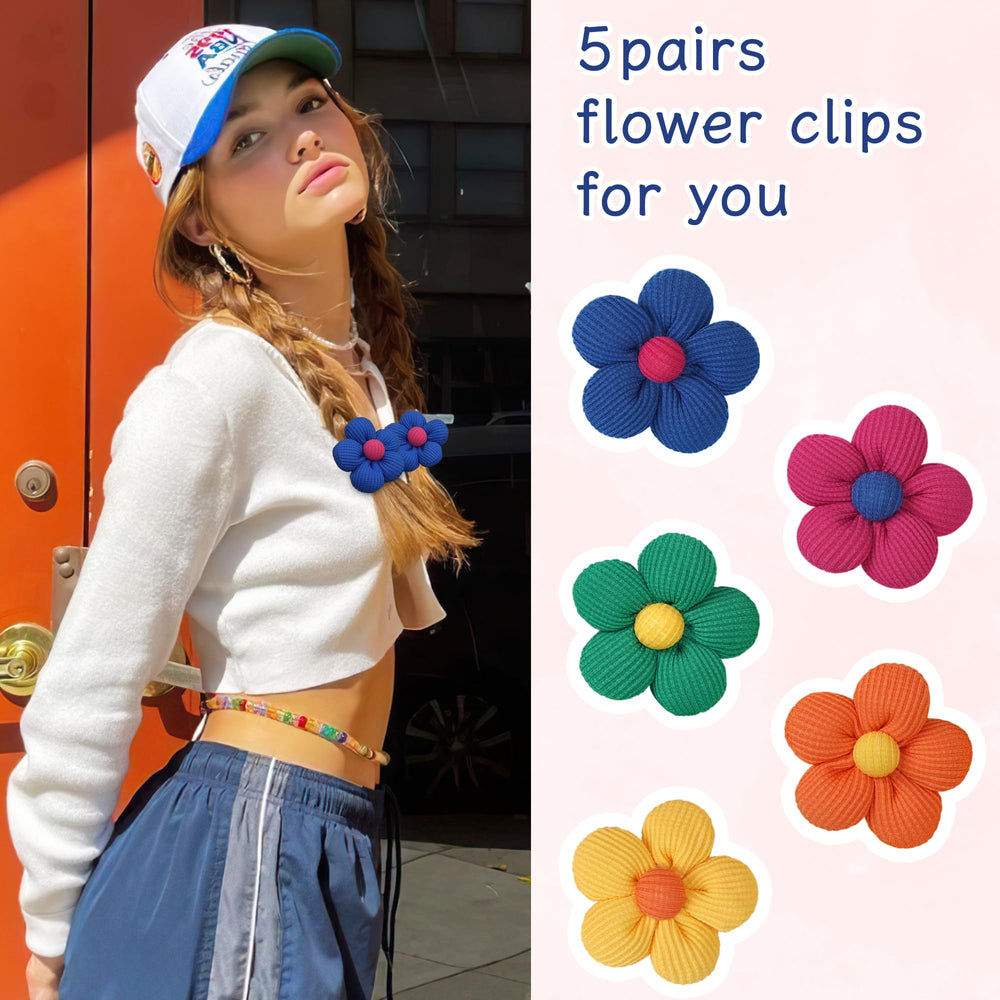 CÉLLOT flower hair tie orange easy to remove and comfortable
