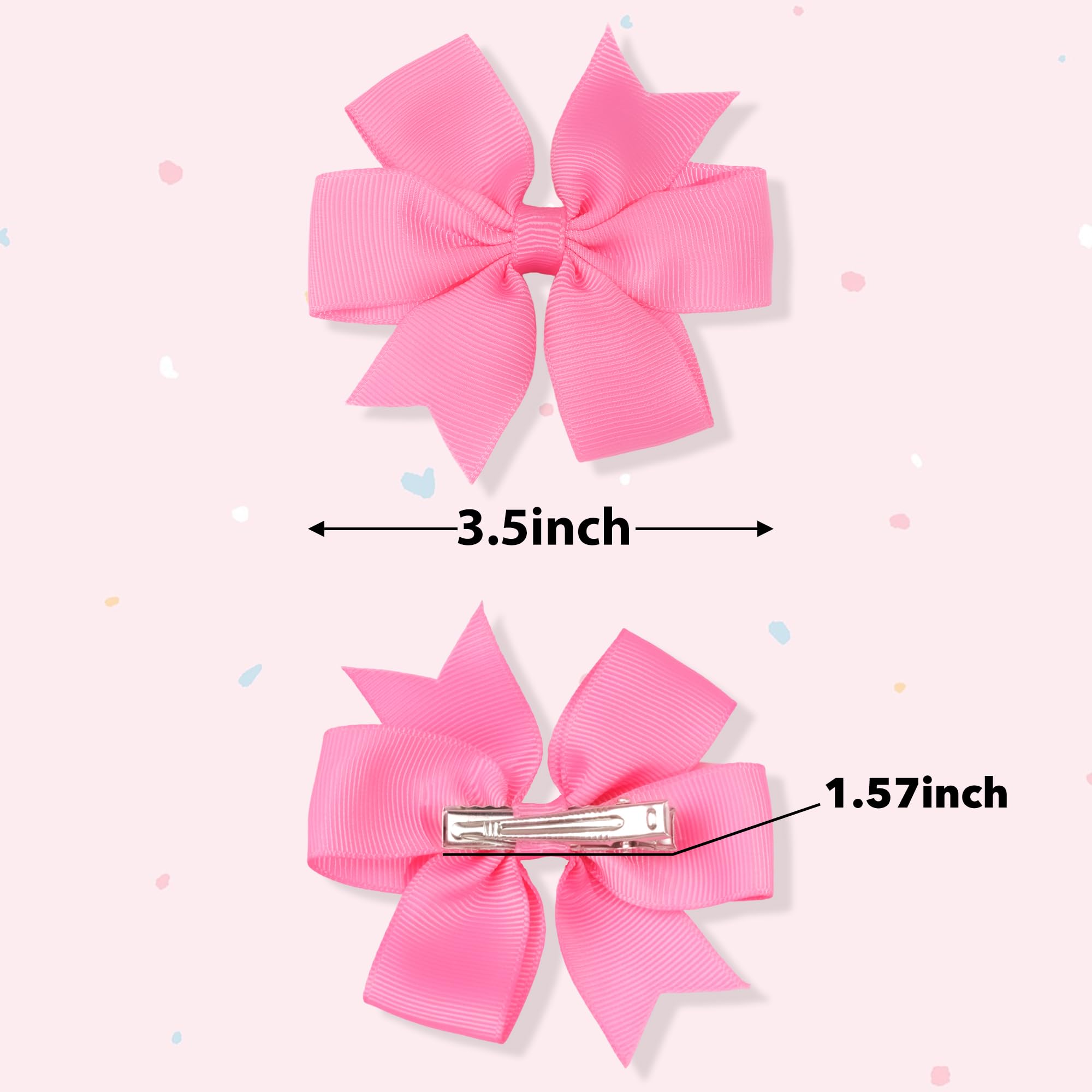 CÉLLOT grosgrain ribbon bow with secure clip for all-day styling.